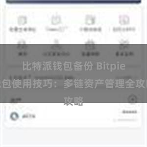 比特派钱包备份 Bitpie钱包使用技巧：多链资产管理全攻略