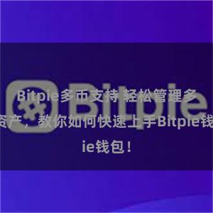 Bitpie多币支持 轻松管理多链资产，教你如何快速上手Bitpie钱包！