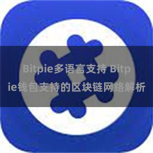 Bitpie多语言支持 Bitpie钱包支持的区块链网络解析