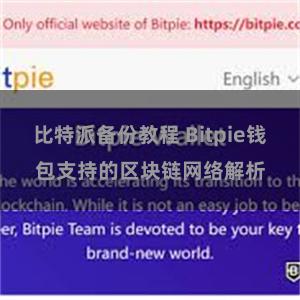 比特派备份教程 Bitpie钱包支持的区块链网络解析