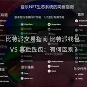 比特派交易指南 比特派钱包 VS 其他钱包：有何区别？