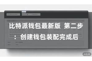 比特派钱包最新版  第二步：创建钱包装配完成后